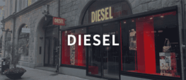 スウェーデン・ストックホルムのDIESELストアの店舗写真